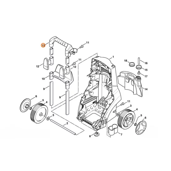 Stihl  Okładzina uchwytu 4757 791 0601